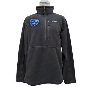 Patagonia Synchilla Fleece Men's Black Marsupial Pullover Size M Style 23000